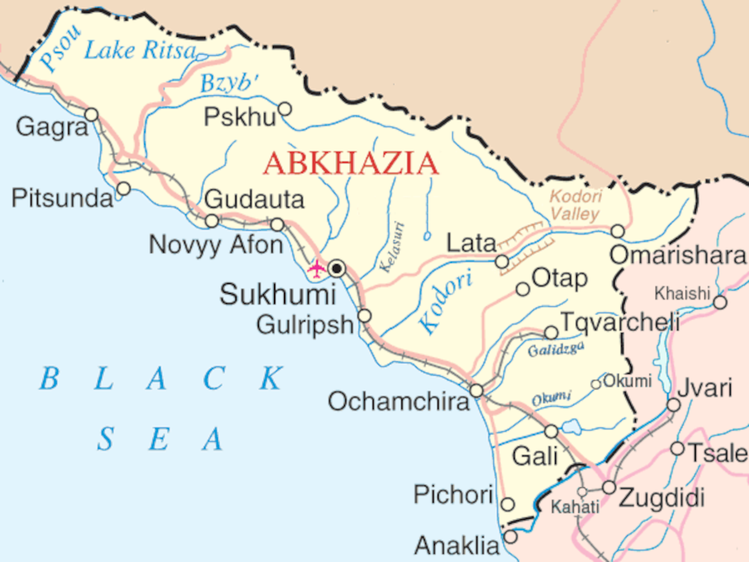 Abkhazia Map