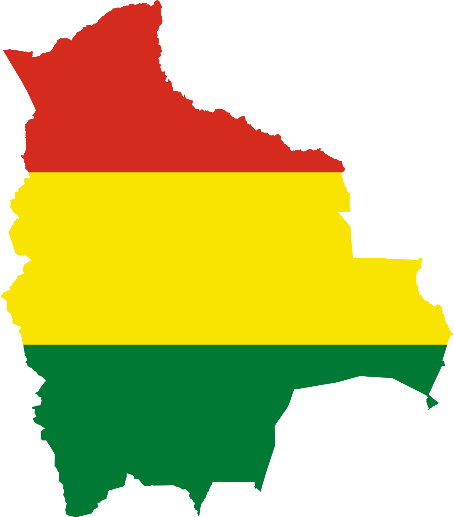 Bolivia Flag Map
