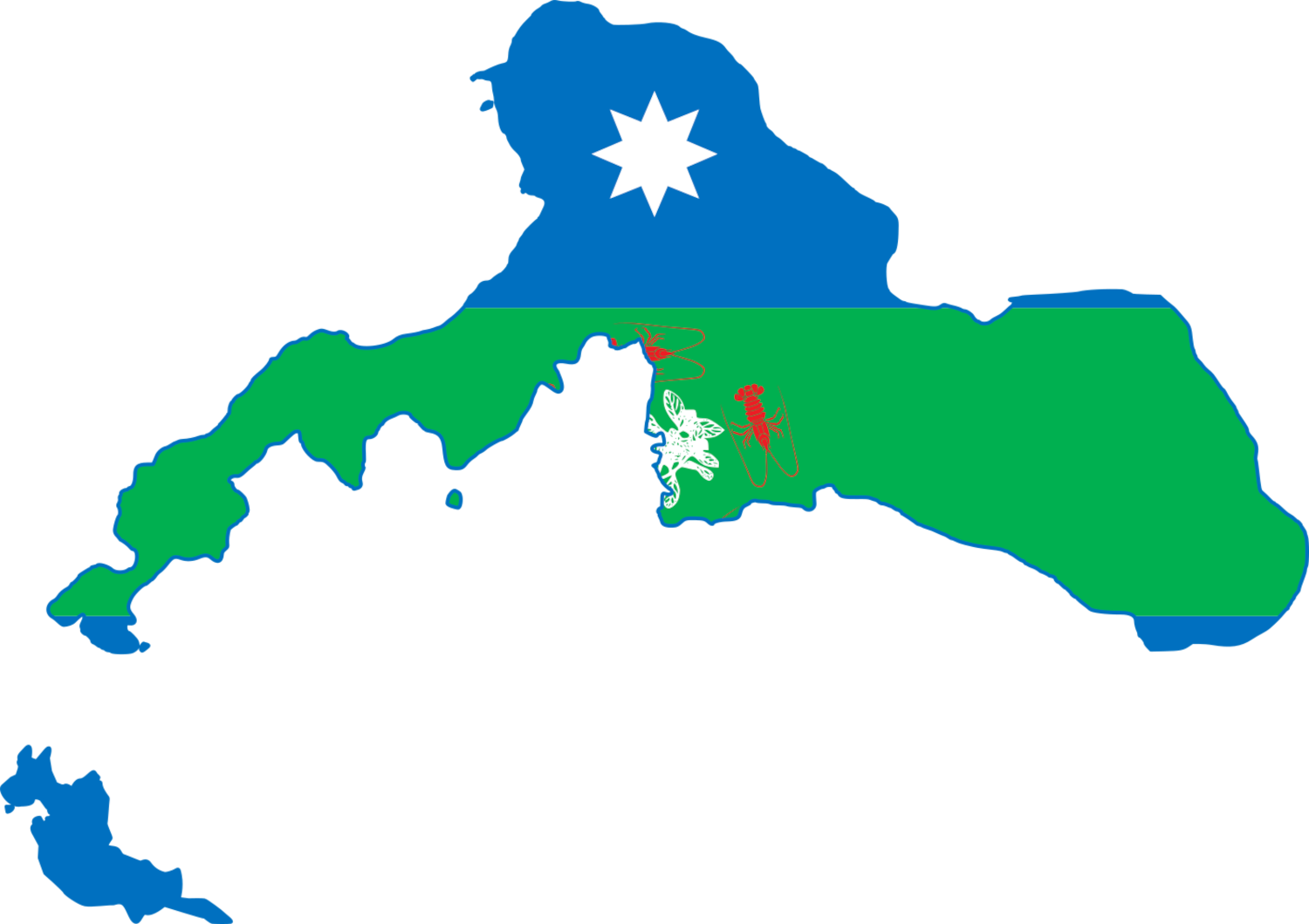 Juan Fernández Islands Flag Map