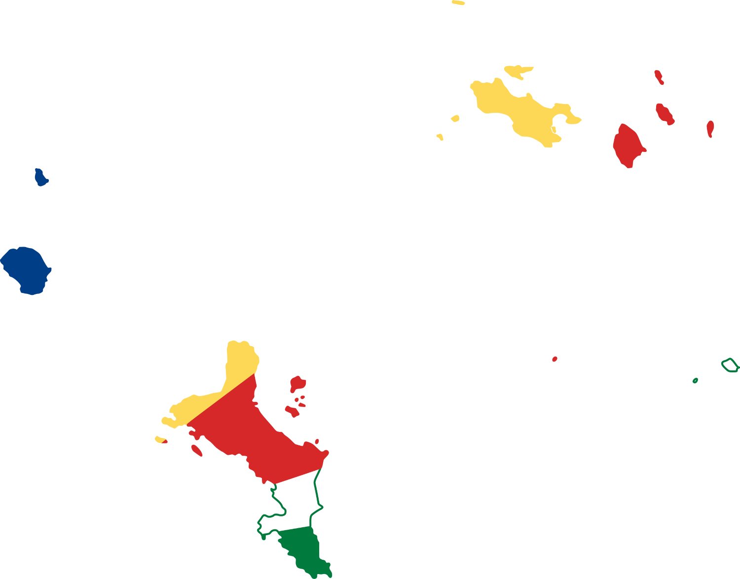 Seychelles Flag Map