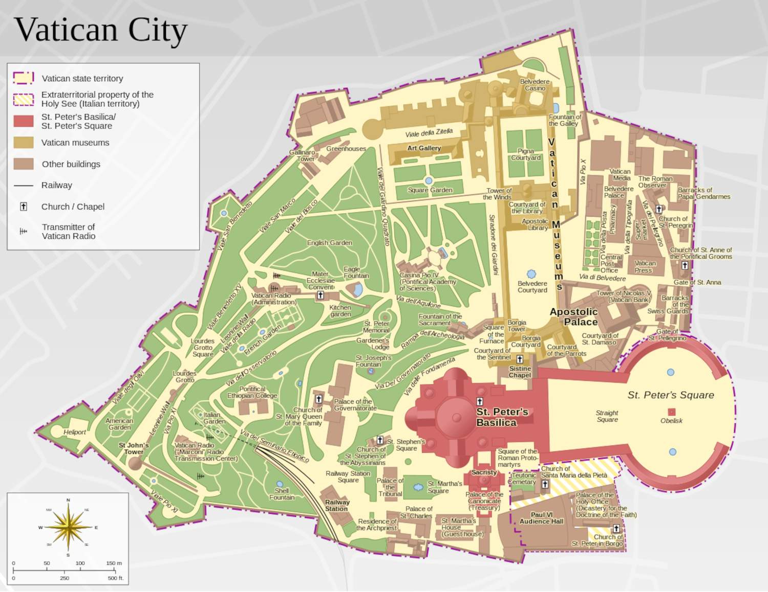 Vatican City Map
